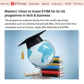 Talks like an IIM, walks like an edtech: what exactly is Masters’ Union?